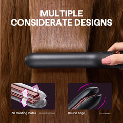 Wavytalk plancha de 1 pulgada para look liso y suave