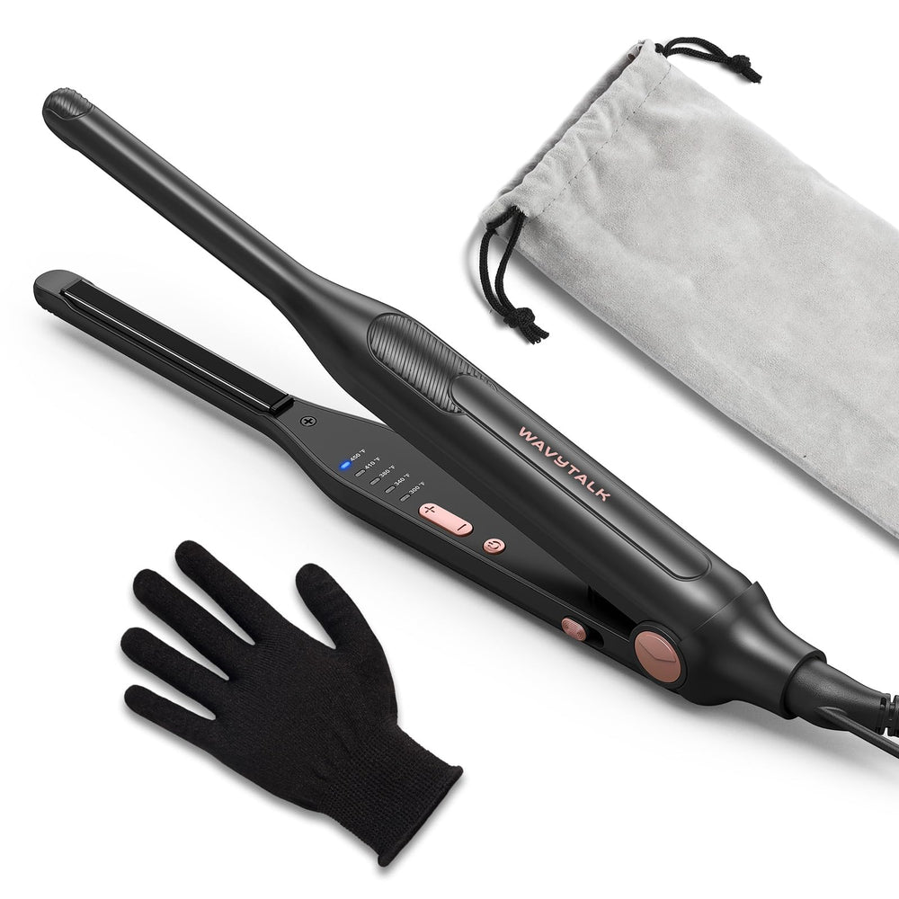 Plancha wavytalk mini 3-10 pulgadas para cabello corto, rapida y precisa en raices