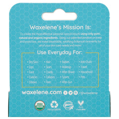 Ingredientes orgánicos de Waxelene: soja, cera de abejas y vitamina E.