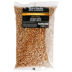 Waxness Spa Choice Mineral Oro Demi bolas de cera en gránulos para depilación suave.