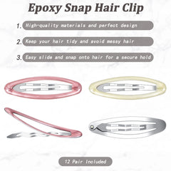 Waydress clip pelo metal antideslizante, protege el cabello mientras sujetas peinados firmes.
