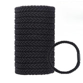 WDGROW ligas para pelo grandes trenzadas en negro, ideal para peinados firmes.