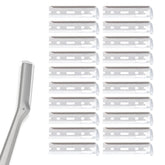 WDVFETGBGHHDSCFRCE, hojas recambio para afeitado facial; exfoliación suave posible.
