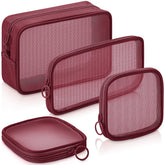 Weewooday bolsa malla maquillaje transparente pequeña, vista rápida del contenido.