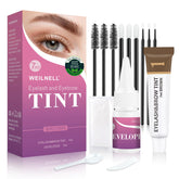 WEILNELL kit coloración pestañas cejas: caja fácil de usar en casa