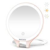 WEILY espejo de doble cara iluminado para maquillaje con claridad.
