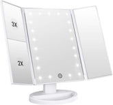WEILY espejo de maquillaje con 21 LED, iluminación natural para un acabado preciso