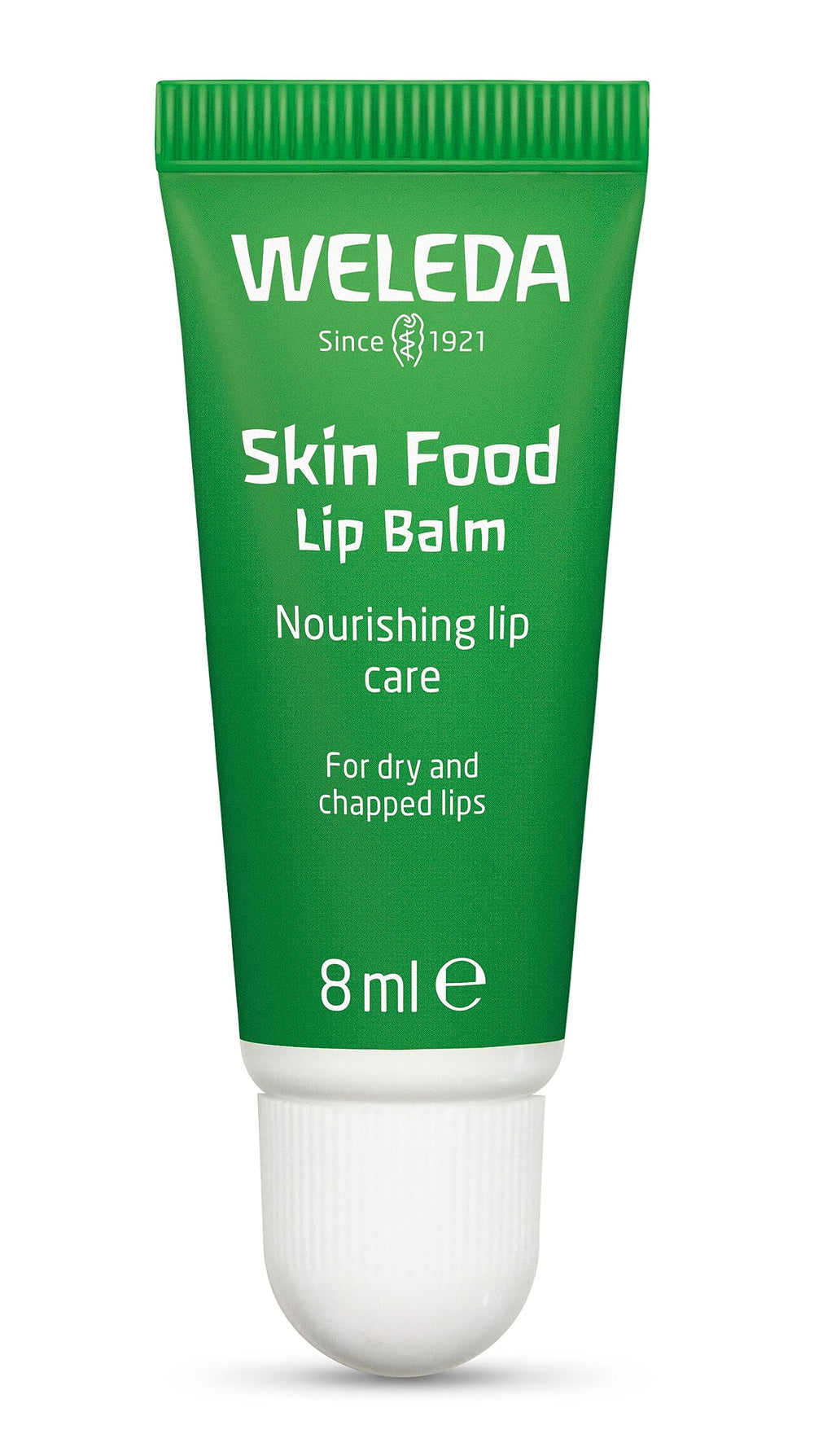 Weleda bálsamo labial en tubo 0,27 oz para hidratación diaria.