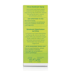 Ingredientes cítricos: limón y litsea cubeba para aroma fresco.