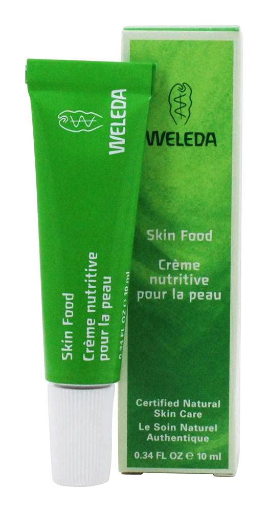 Weleda Skin Food frasco de 10 ml para piel seca, tamaño viaje.