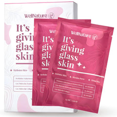 Wellnature Masque Hydrogel Nuit Original, hydratation profonde pour peau lumineuse au réveil