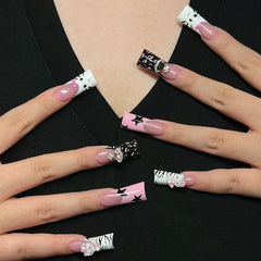 Wellquinn uñas pato transparentes para acabado limpio y versátil