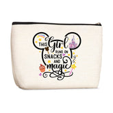 Bolso cosmético Wenboco con dibujo de ratón, perfecto para maquillaje y accesorios.