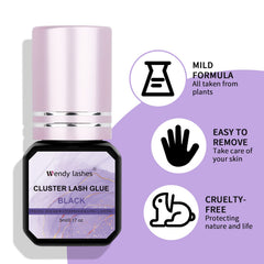 Wendy Lashes adhesivo impermeable resistente al sudor sin blanquearse