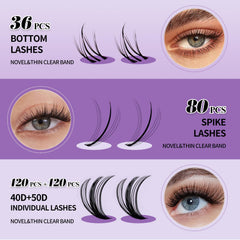 Wendy Lashes: cuatro filas spike para un efecto intenso y definido.