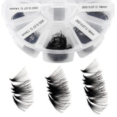 WENDY LASHES Premontados 9-16 mm: ahorro de tiempo para volumen ruso suave