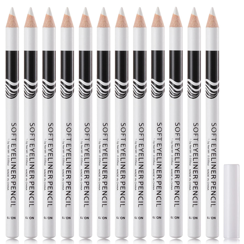WENJLYJ lapiz delineador blanco, 12 piezas, punta suave para trazos precisos.