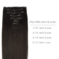 Set de 7 piezas Wennalife con clips para mayor volumen
