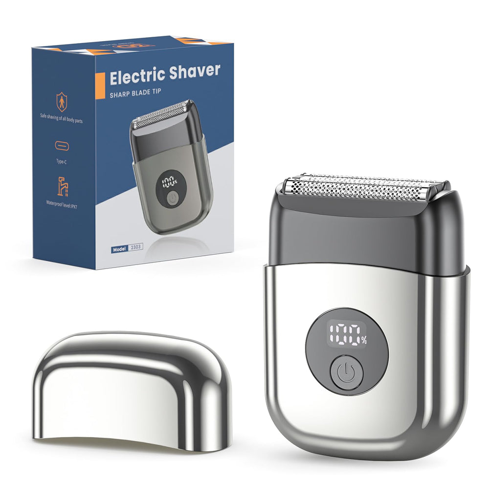 WEQOEE afeitadora electrica con cabezal tres hojas para un afeitado preciso