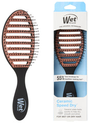 Wet Brush cerámico Speed Dry facilita secado rápido con deslizamiento suave.