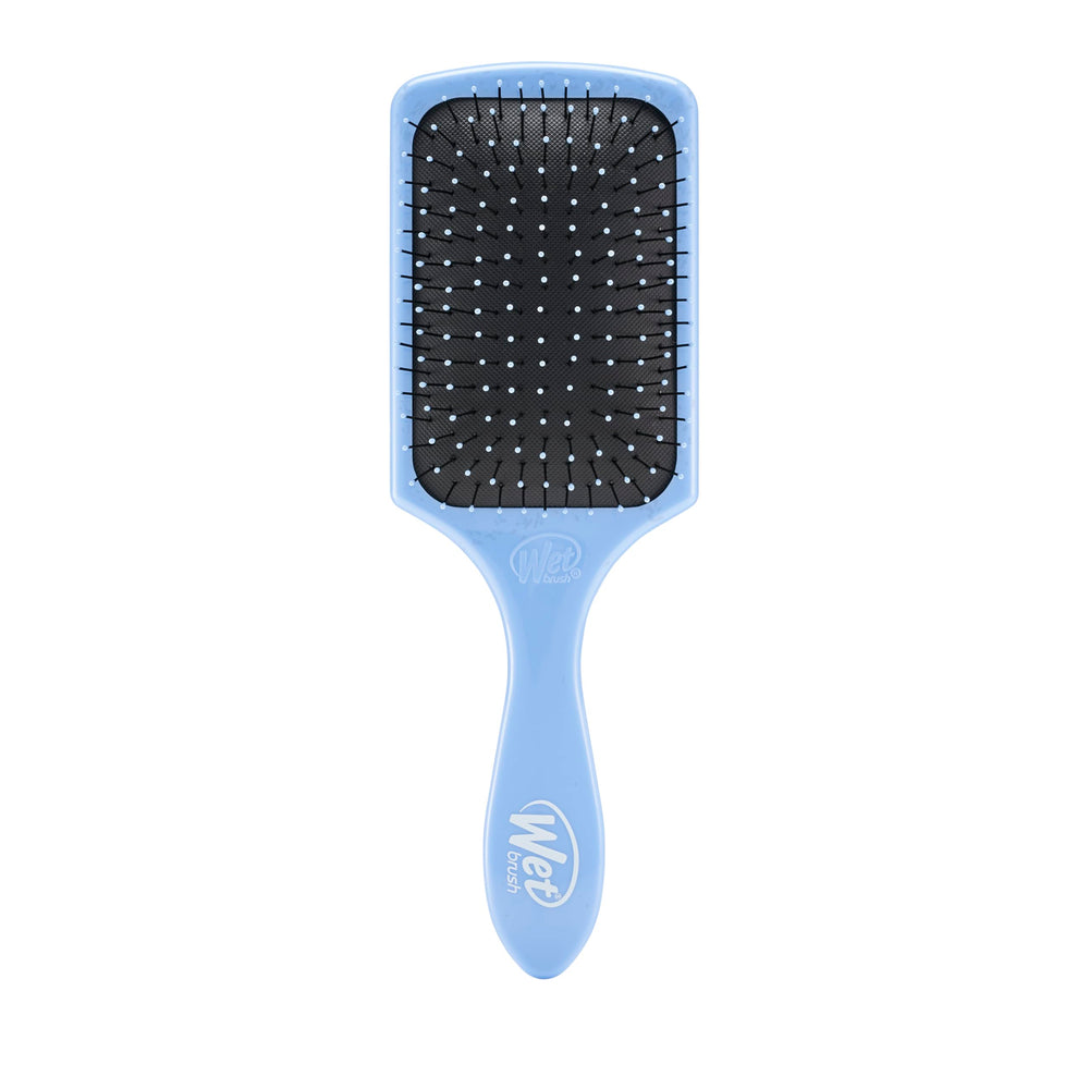 Wet Brush Paddle Detangler azul, desenreda sin dolor.