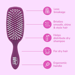 Wet Brush Smooth Styler desenreda con deslizamiento suave.