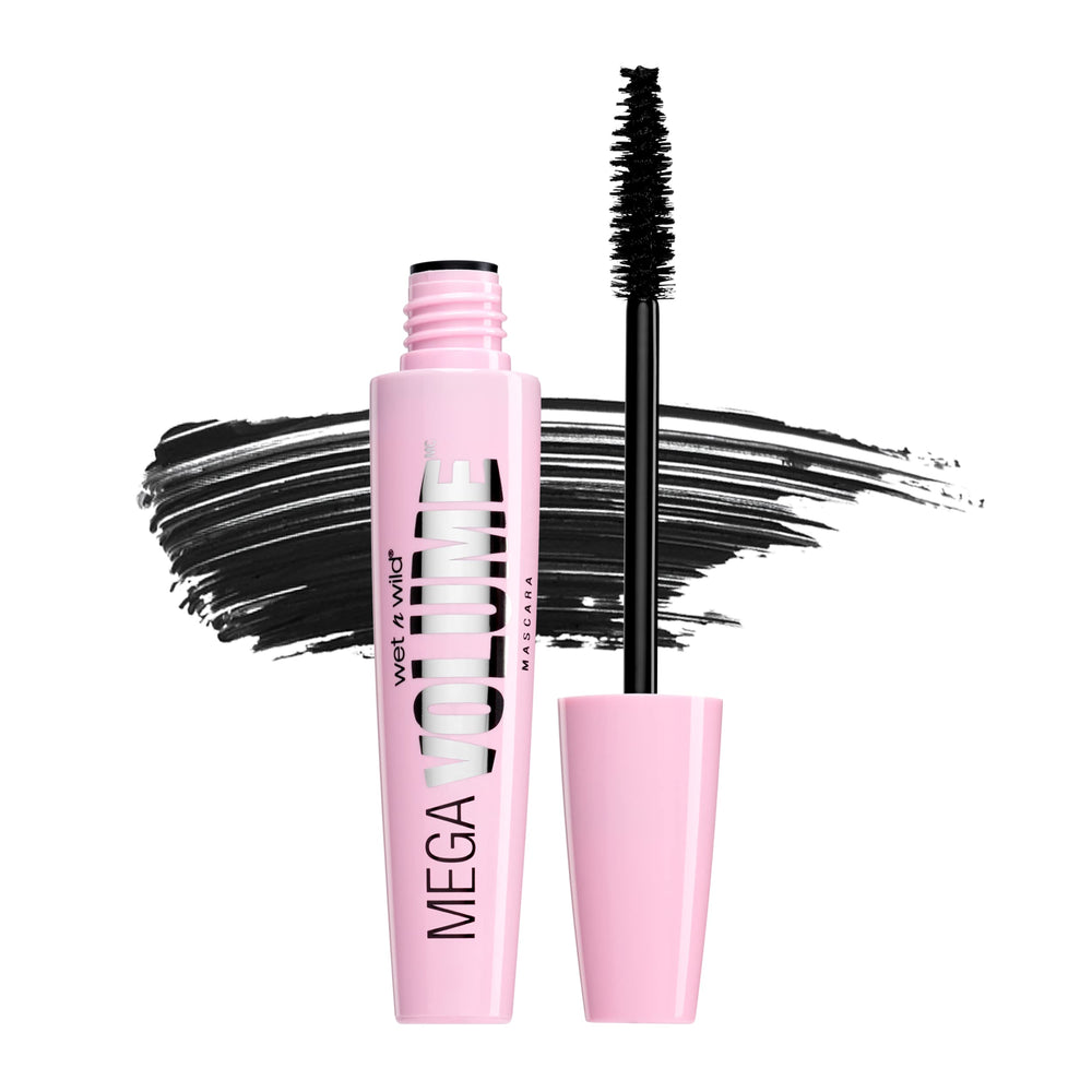 Wet n Wild Máscara Mega Volumen con cepillo espiral para volumen inmediato