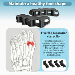 WEU separadores-dedos-pie-4pcs-restaurar-forma: ayuda a recuperar la forma natural de los dedos.