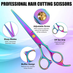 Kit WFOEJEJ para peluquería y uso en casa con accesorios.