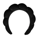 Banda de spa WFWJ para lavado de rostro, absorbe agua y mantiene el cabello seco.