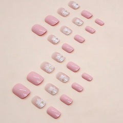 Whiosyrt diseño Camelia Helada en uñas para estilo elegante