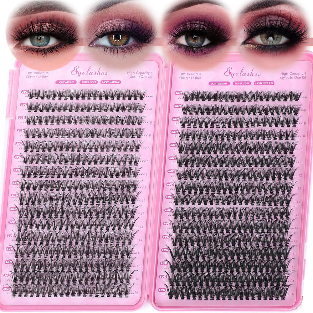 WIGICD conjutos-pestañas-agrupadas-640-piezas ofrecen un look voluminizado para uso diario.