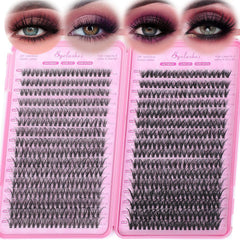 WIGICD conjutos-pestañas-agrupadas-640-piezas ofrecen un look voluminizado para uso diario.