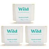 Wild déodorant réutilisable – parfum Coton frais et Sel de mer, longue tenue.