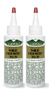 Wild Growth Aceite capilar 4oz en Paquete de 2 para tu rutina capilar.