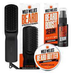 Wild Willies alisador de barba con calor para un peinado suave
