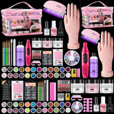 Wilfniee kit de uñas acrílicas para principiantes, todo en uno para practicar en casa.