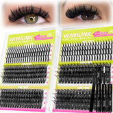 WiWiLINK clusters 60D con D-curva para un look natural y cómodo.