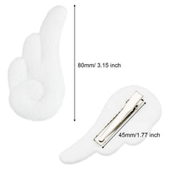 Willbond clip de ala de ángel para conjunto navideño, accesorio festivo