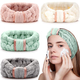 WILLBOND diadema de microfibra rosa, ideal para mantener el cabello fuera del rostro al maquillarte.