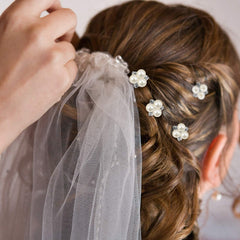 WILLBOND ornamento de cabello con perlas y cristales, detalle refinado