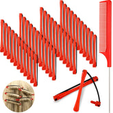 Willbond rulos cortos de 6 cm rojos para rizos sin calor.