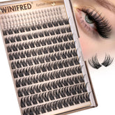 Winifred clusters efecto wispy, pestañas inferiores para mirada natural.
