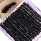 Winifred conjunto de pestañas cluster 80D para volumen intenso y duradero en cualquier estilo