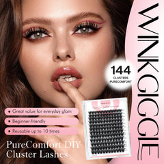 Conjunto Winkgiggle, clusters con banda ultra delgada para mayor comodidad diaria.