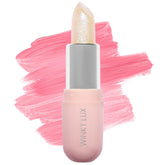 Bálsamo Unicorn Glimmer de Winky Lux, detalle de envase, hidratación suave para labios.