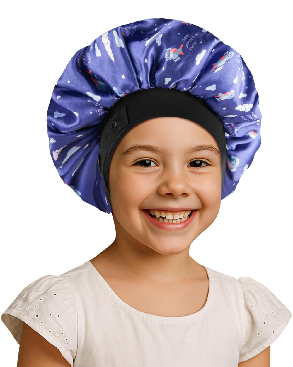 Gorro WINSTECK bonete para niños, seda suave, cómodo para dormir.