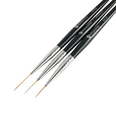 Pinceles stripeados de Winstonia para trazos cortos en uñas