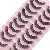 Pestañas wiwoseo con banda transparente para un look natural y cómodo