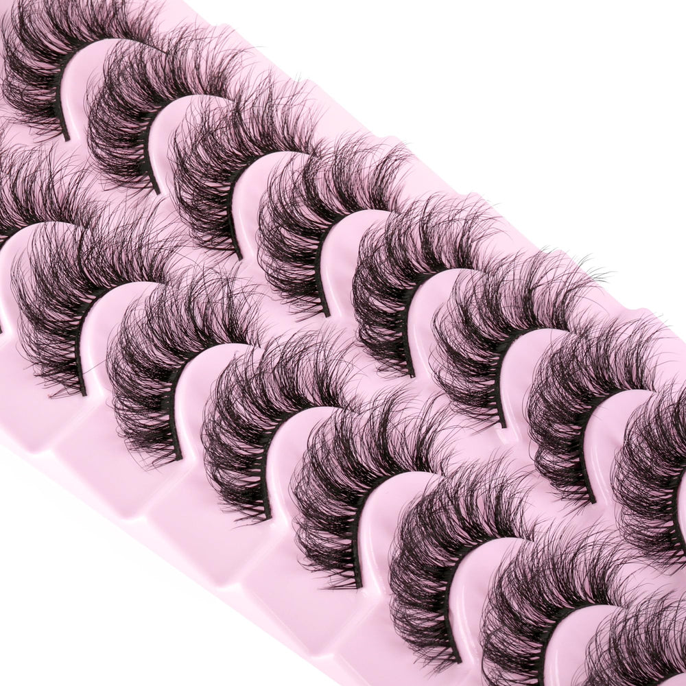 wiwoseo pestañas naturales con efecto 3D para una mirada amplia y natural